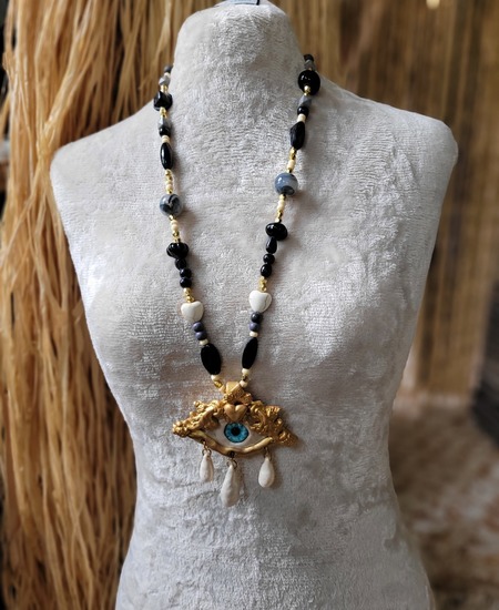 Blue and black