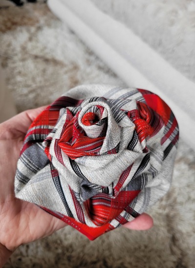 Grey Red Rose
