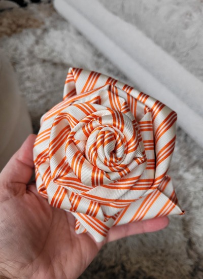 Orange Rose Brooche
