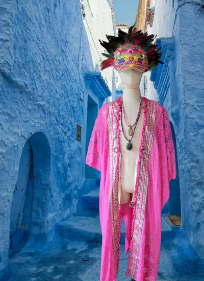 Pink Ibiza kaftan