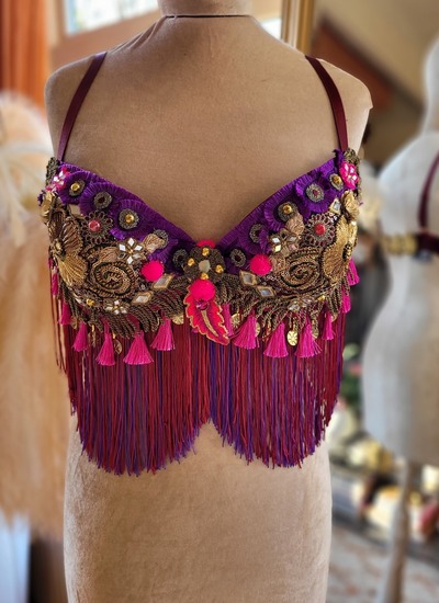 Purple bra