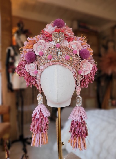 Soft Pink Pompon Hat