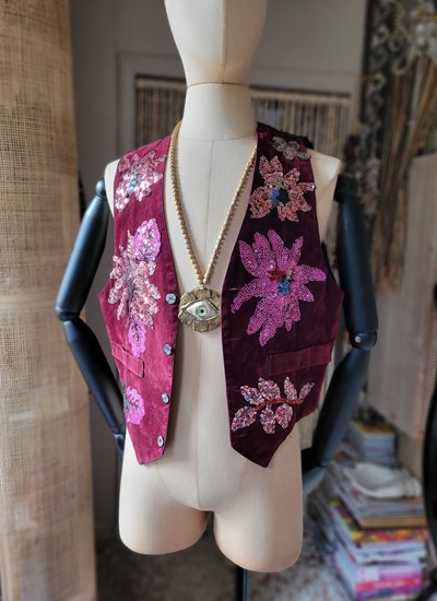 Waistcoat Bordeaux